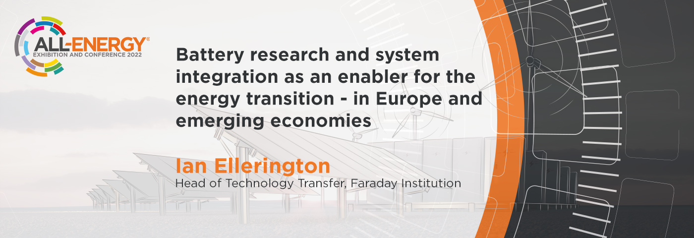 Battery research and system integration as an enabler for the energy transition – in Europe and emerging economies