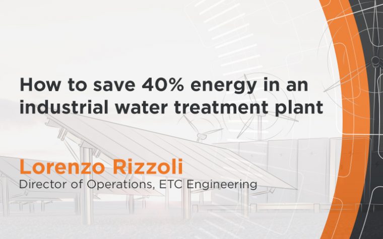 How to save 40 percent of energy in WTP management