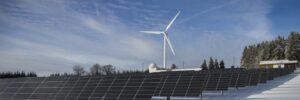 solar and wind farm